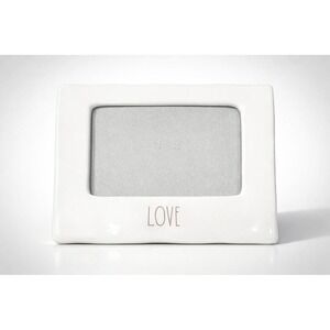 Rae Dunn Artisan Minimalist LOVE Picture Frame Ceramic 4x6 Farmhouse Rustic